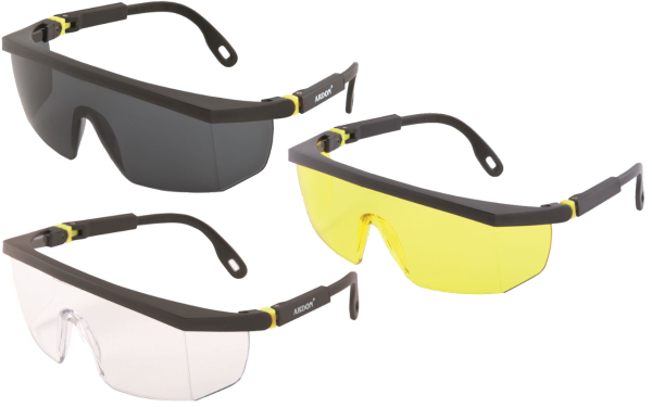 ARDON High-Performance Schutzbrillen-System V10 – Modulare Sicherheit (Klar / Rauch / Gelb) – Exklusiv bei schutzbrille.haihb.de